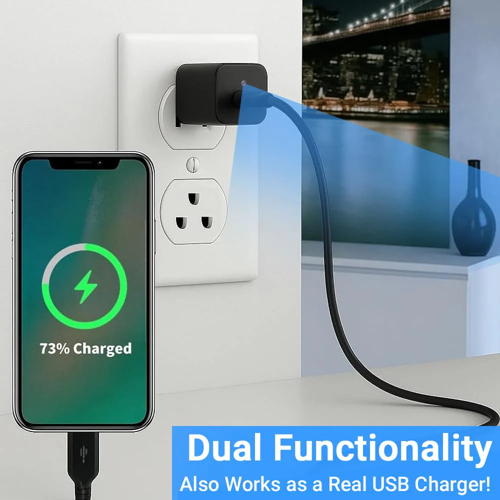 شاحن USB مع كاميرا مخفية 2