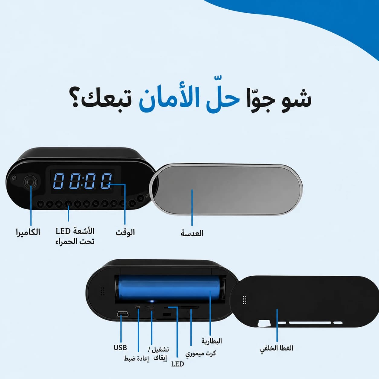 كاميرا الساعة المخفية 6