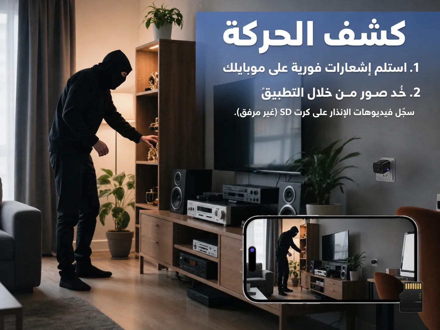 شاحن USB مع كاميرا مخفية 5